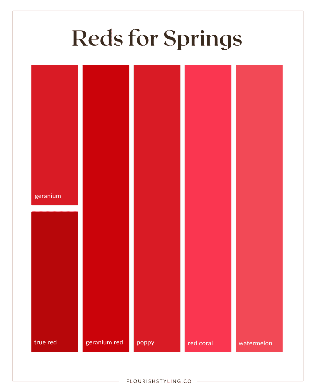 Light Spring Color Reds Best Reds for Every Season - flourishstyling.co