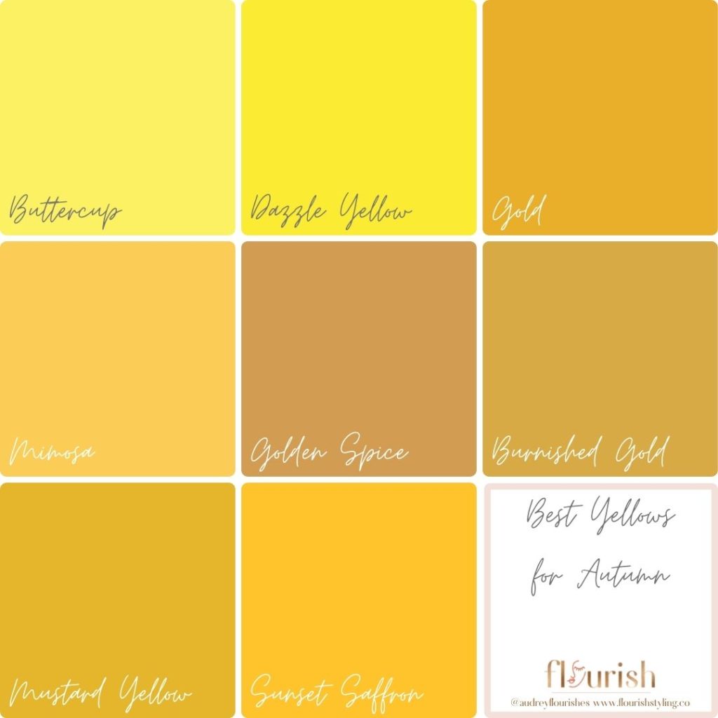 autumn yellow color palette