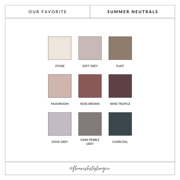 Our Favorite Neutrals For Every Season - flourishstyling.co